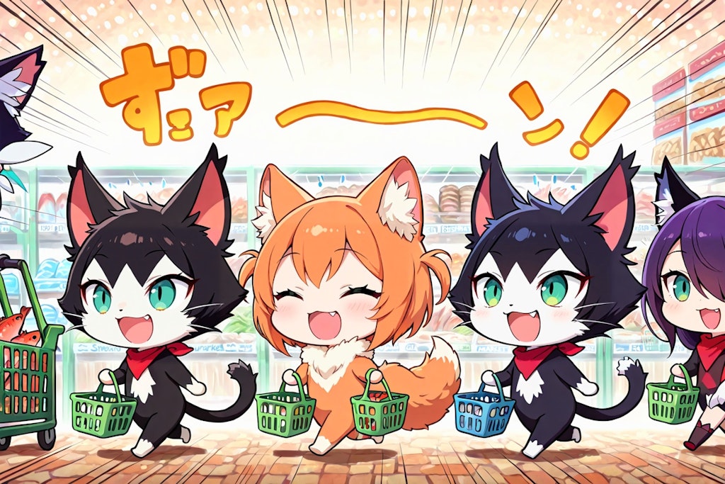 まあケットシーがマーケットに！
