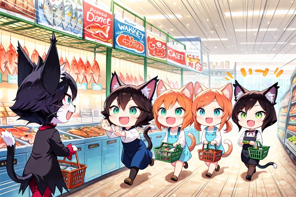 まあケットシーがマーケットに！