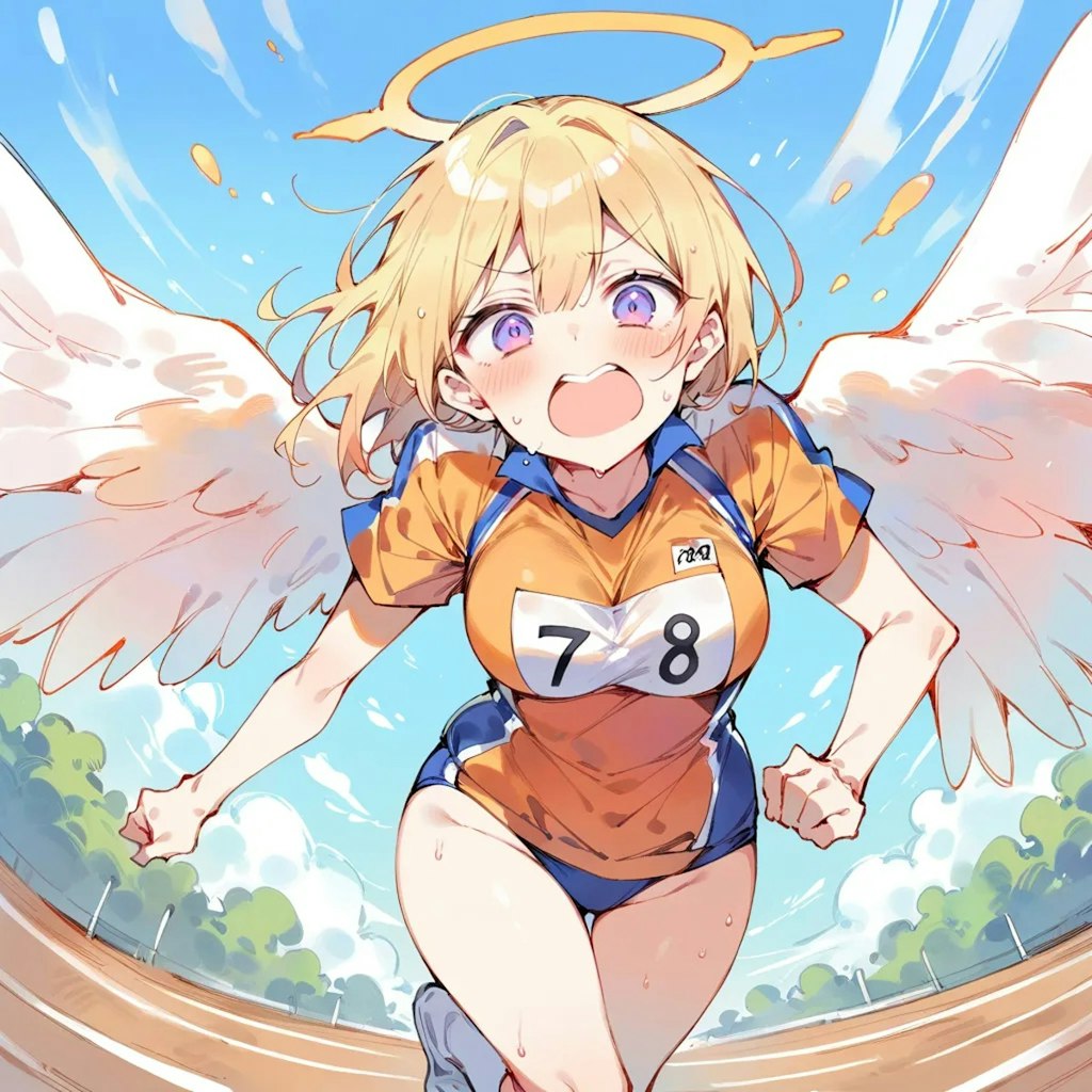 天使の走り込み