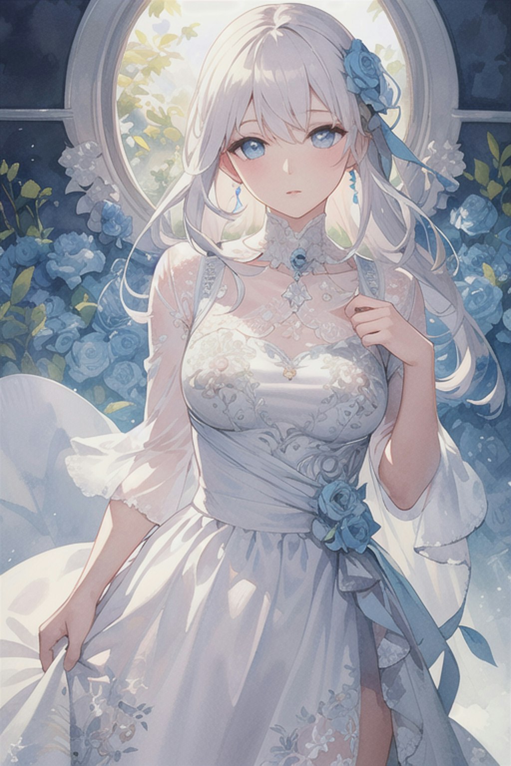 Blue flower