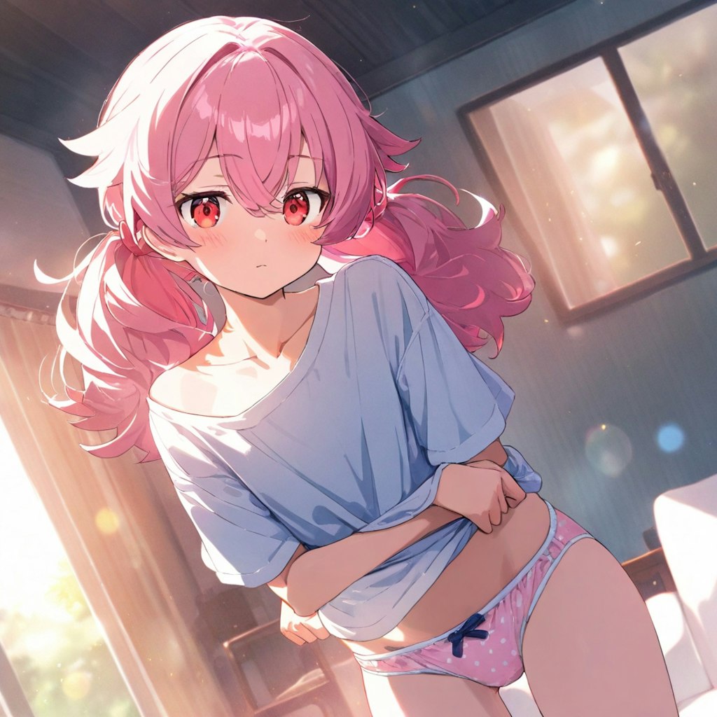 ピンク髪