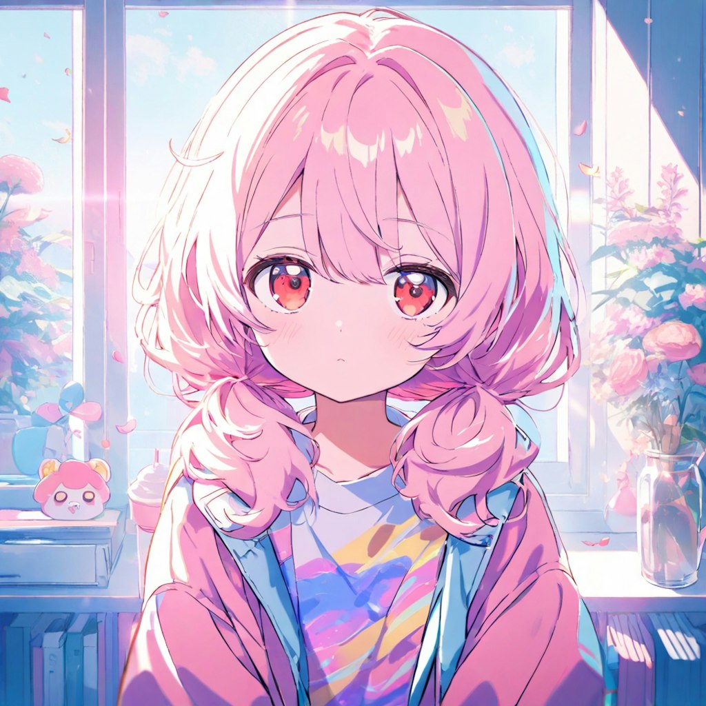 ピンク髪