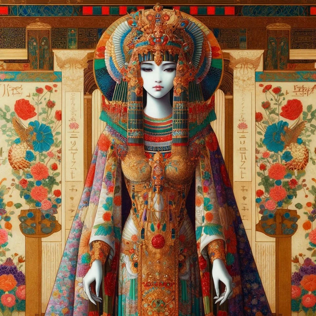 エジプト風の女王風。憂鬱風。