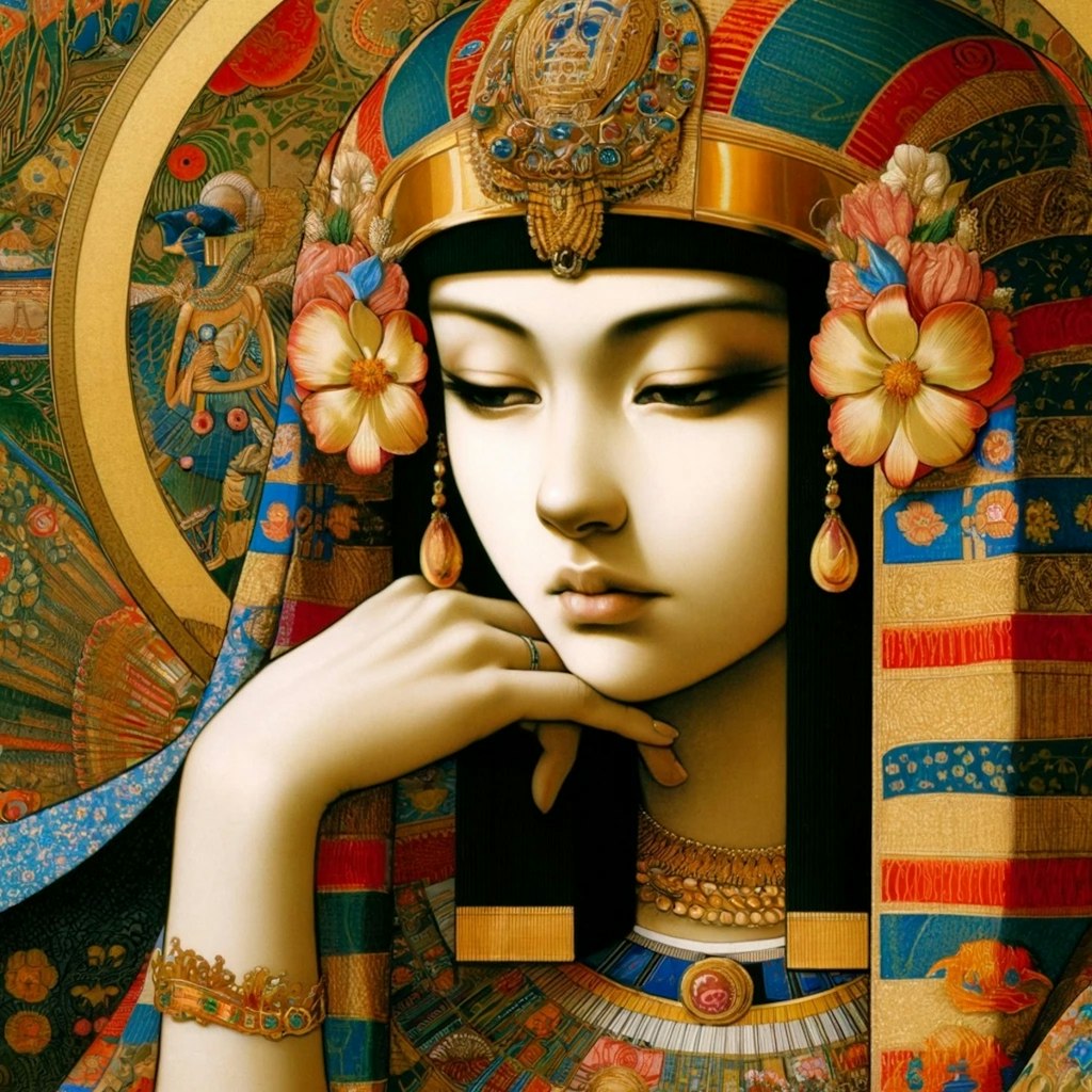 エジプト風の女王風。憂鬱風。