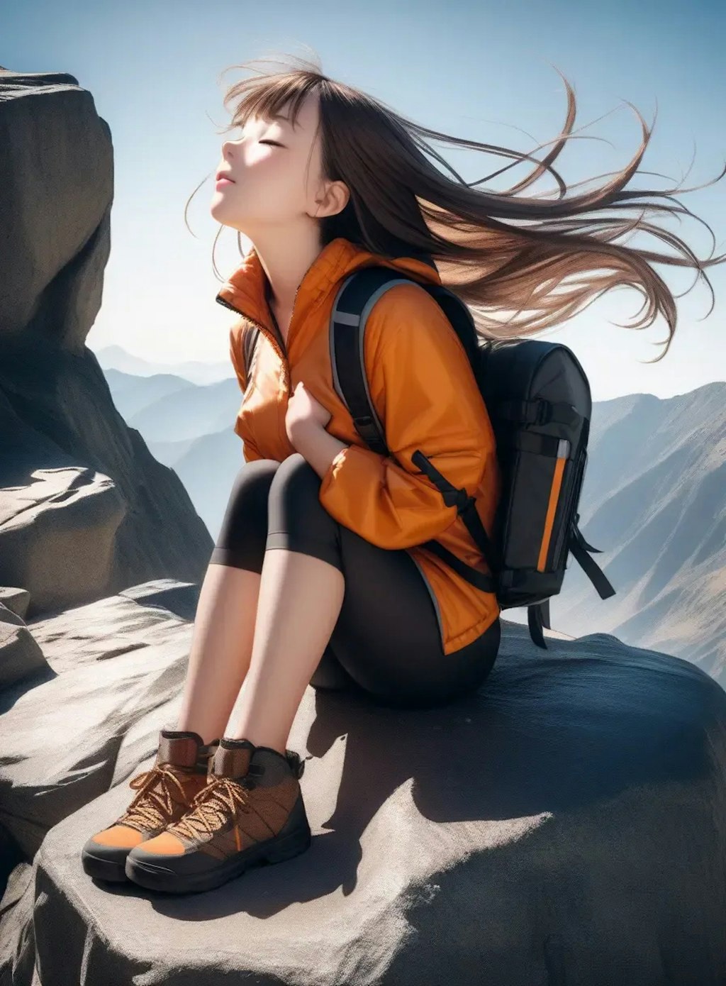 風を感じて2登山