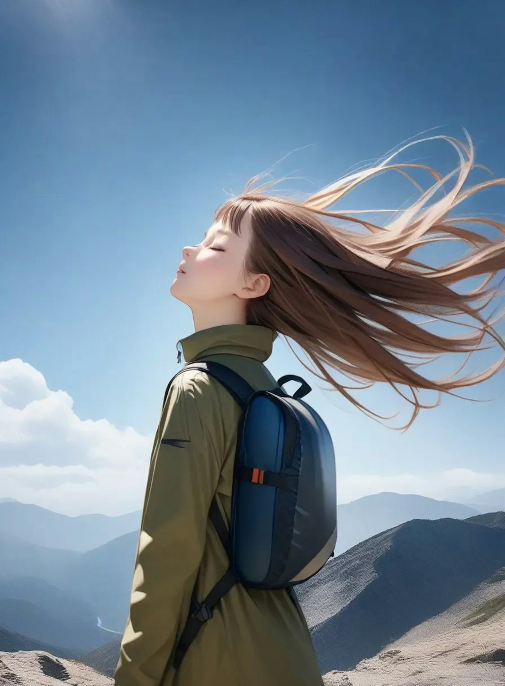 風を感じて2登山