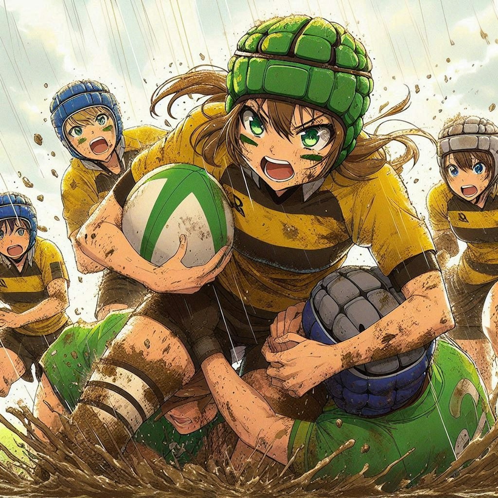 🏉泥まみれの女子ラグビー 109