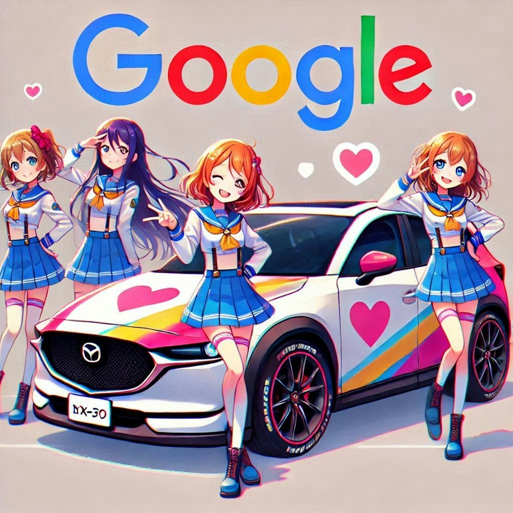 ラブライブキャラとgoogleカラーマツダCX-30のドリ車