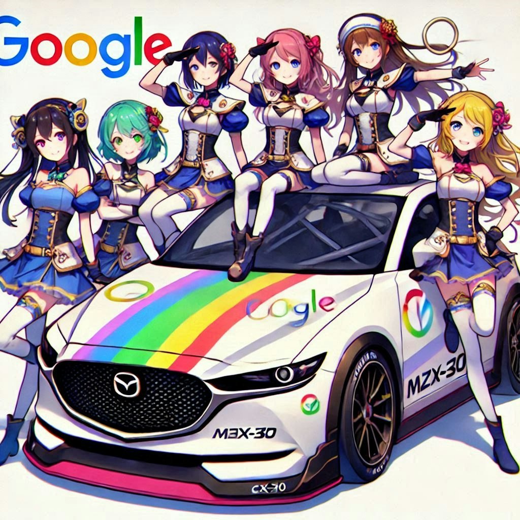 ラブライブキャラとgoogleカラーマツダCX-30のドリ車