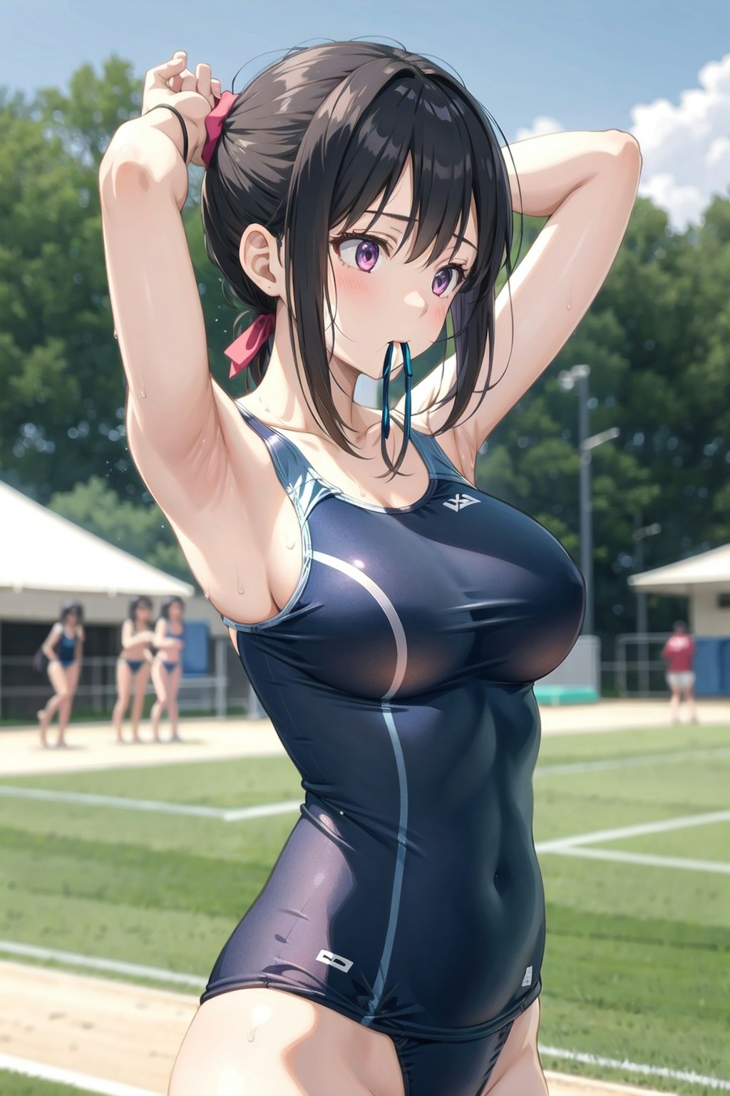 スクール水着の女の子