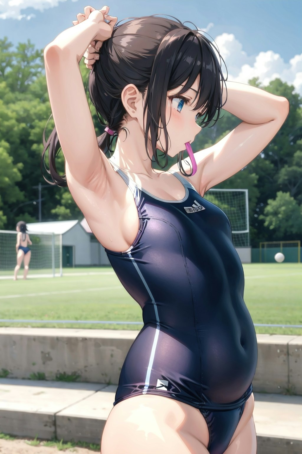 スクール水着の女の子