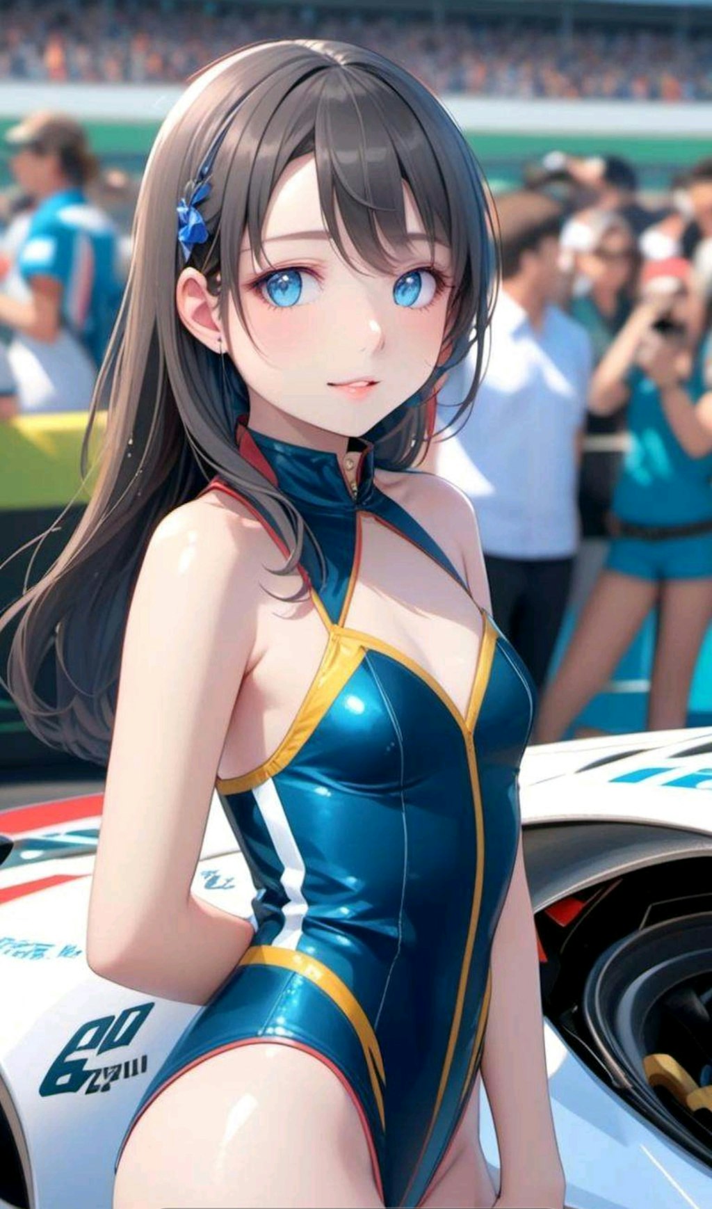 レースクイーンな小さな女の子