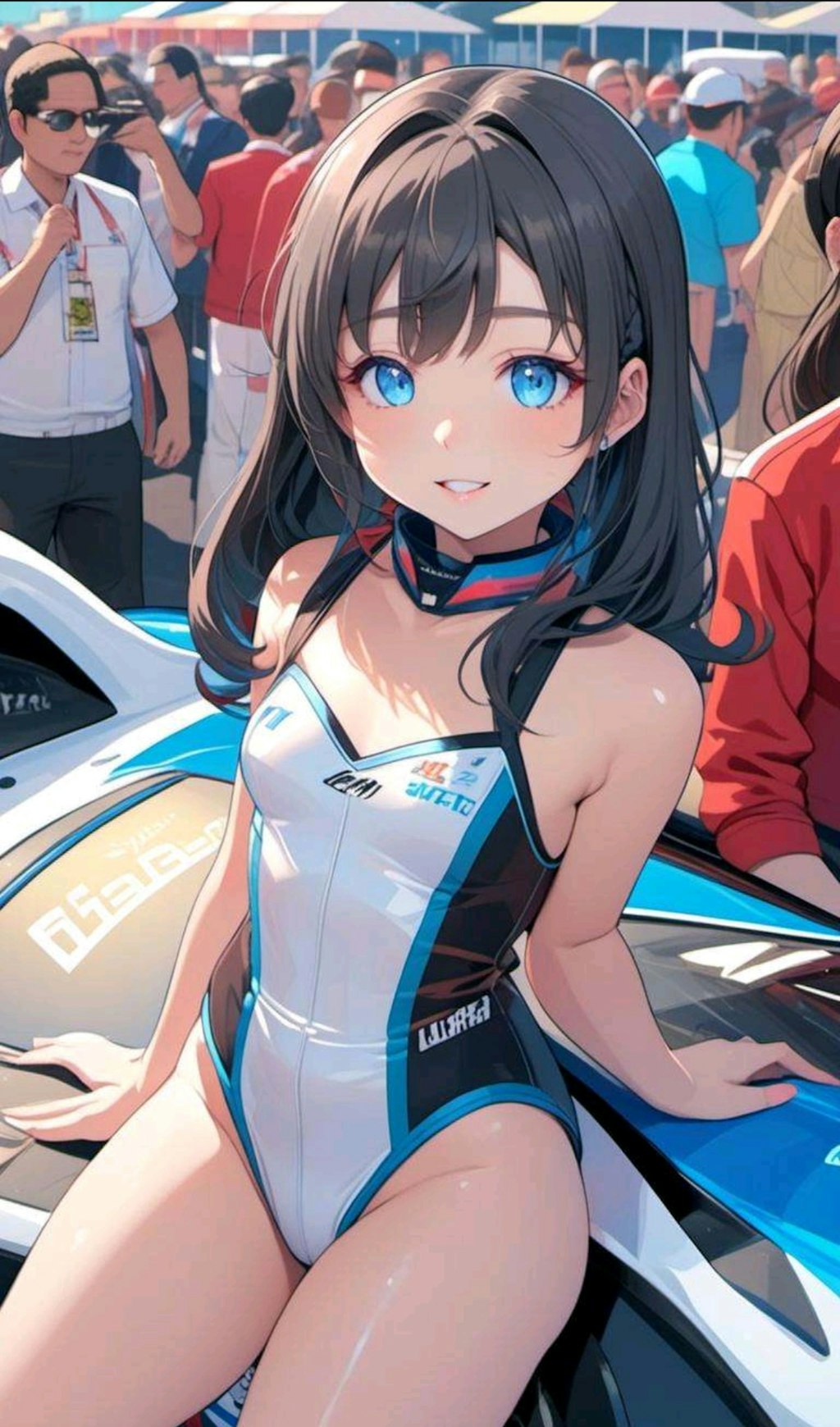 レースクイーンな小さな女の子