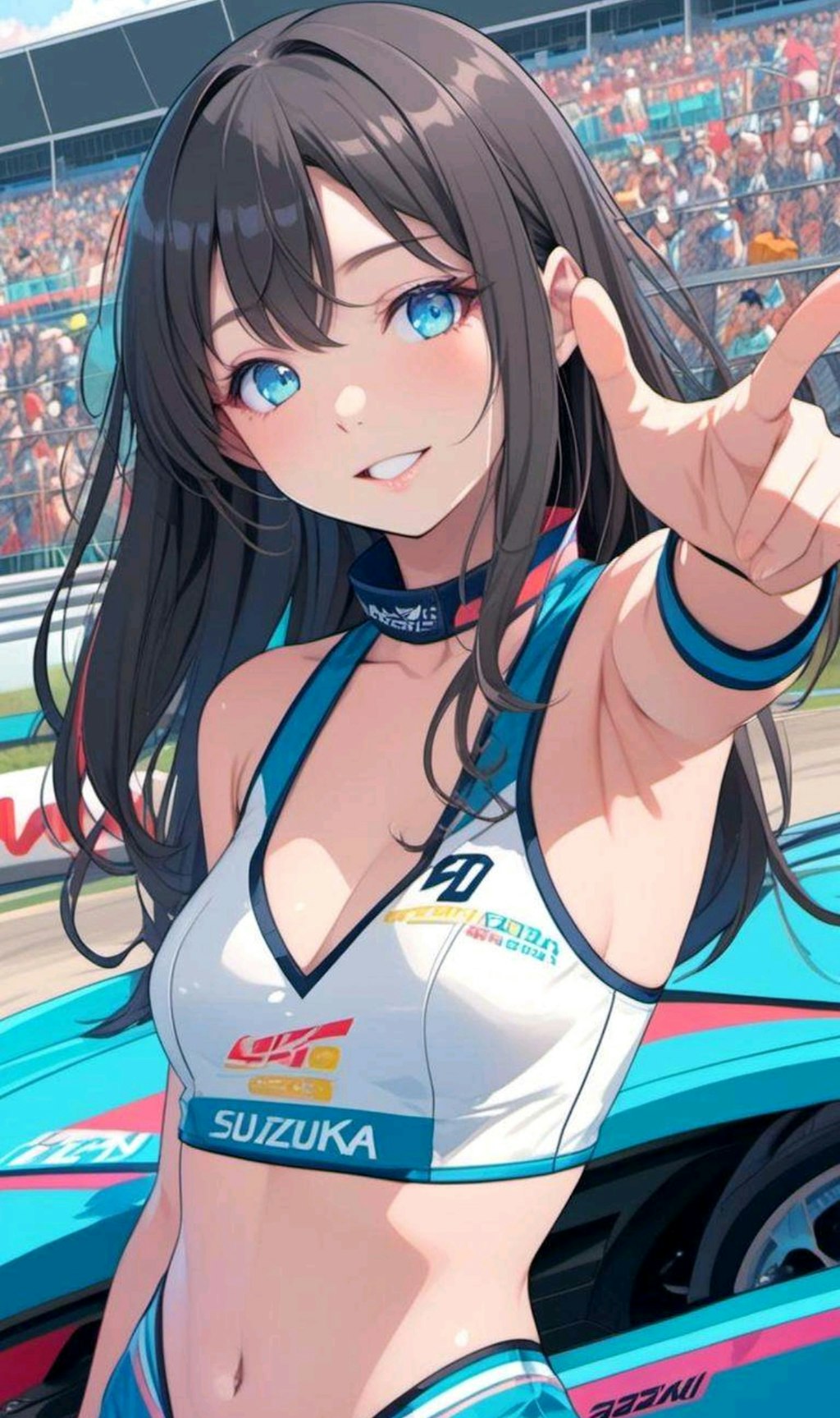 レースクイーンな小さな女の子