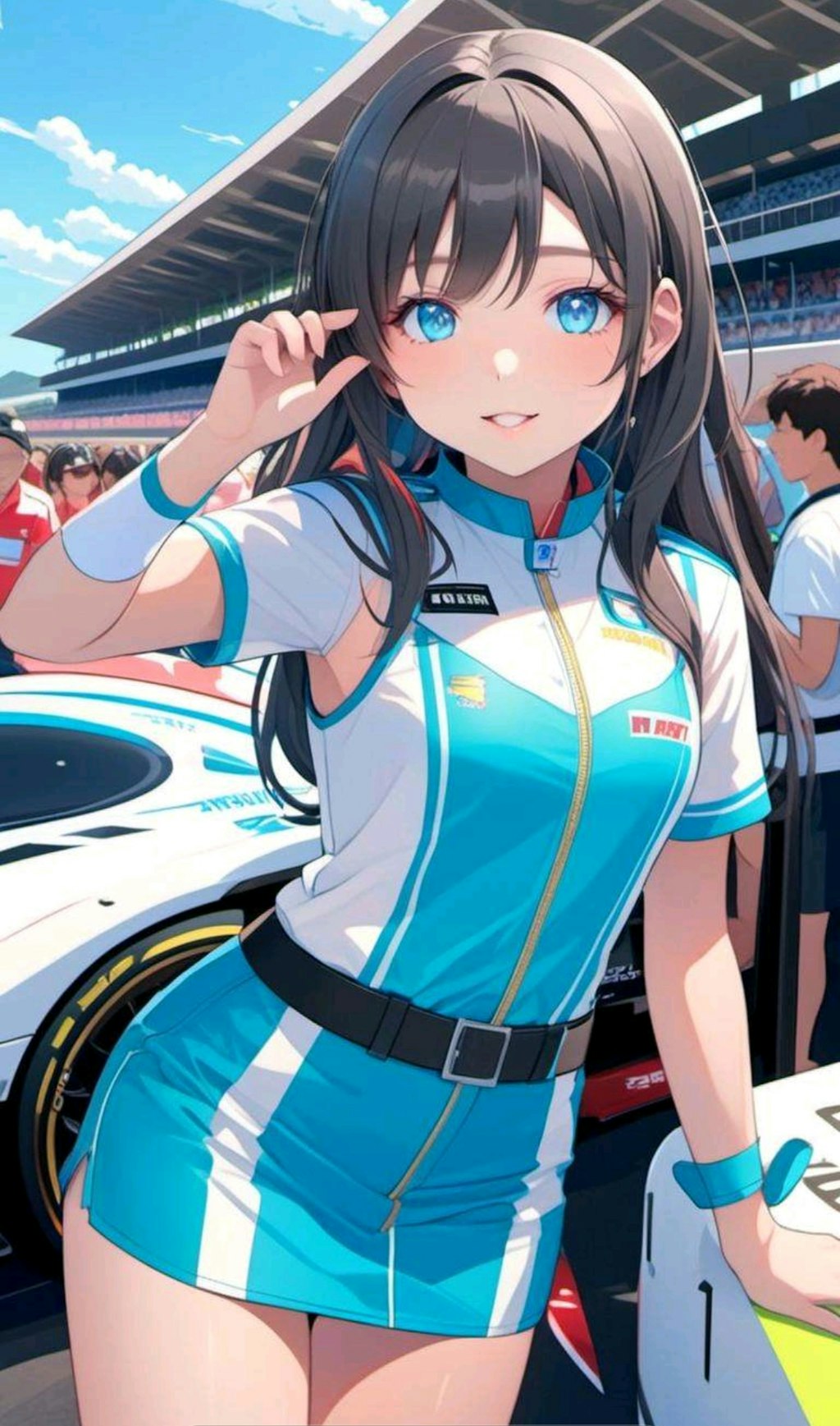 レースクイーンな小さな女の子