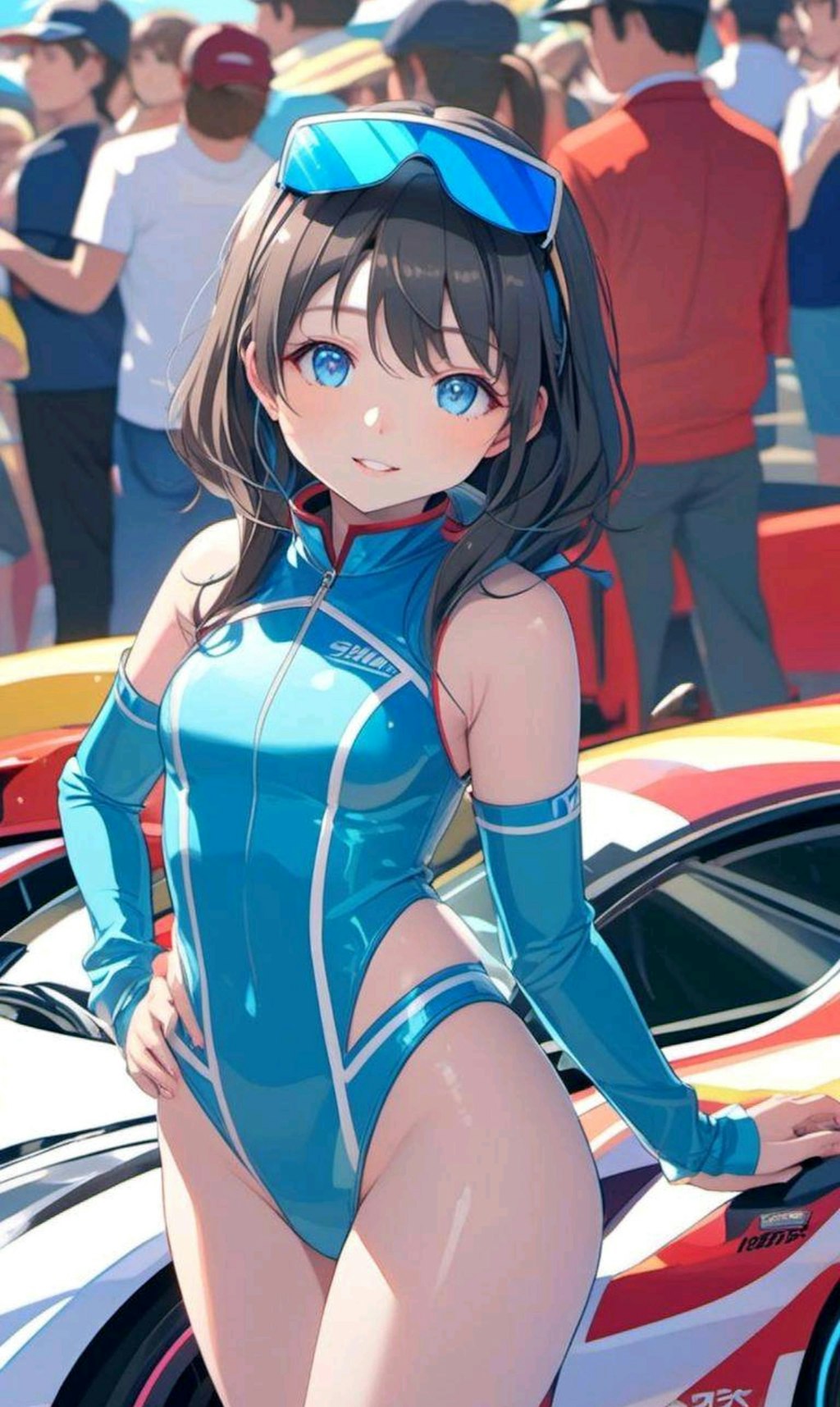 レースクイーンな小さな女の子