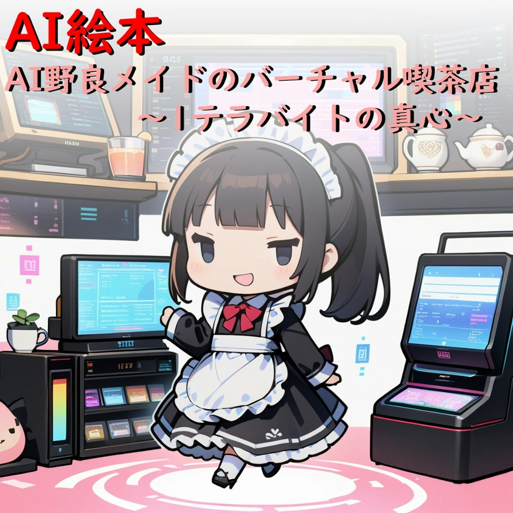 AI絵本「AI野良メイドのバーチャル喫茶店～１テラバイトの真心～」