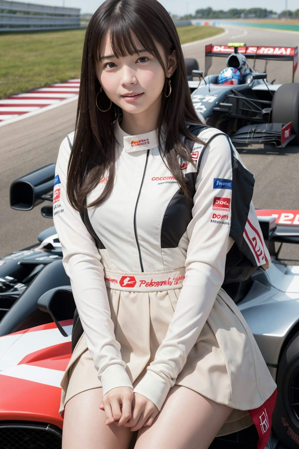 女性レーシングドライバー