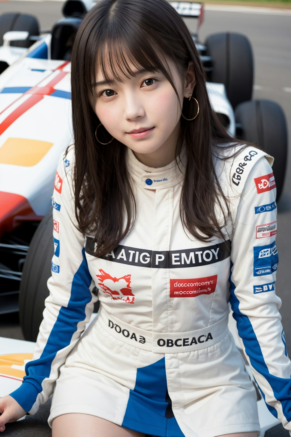 女性レーシングドライバー