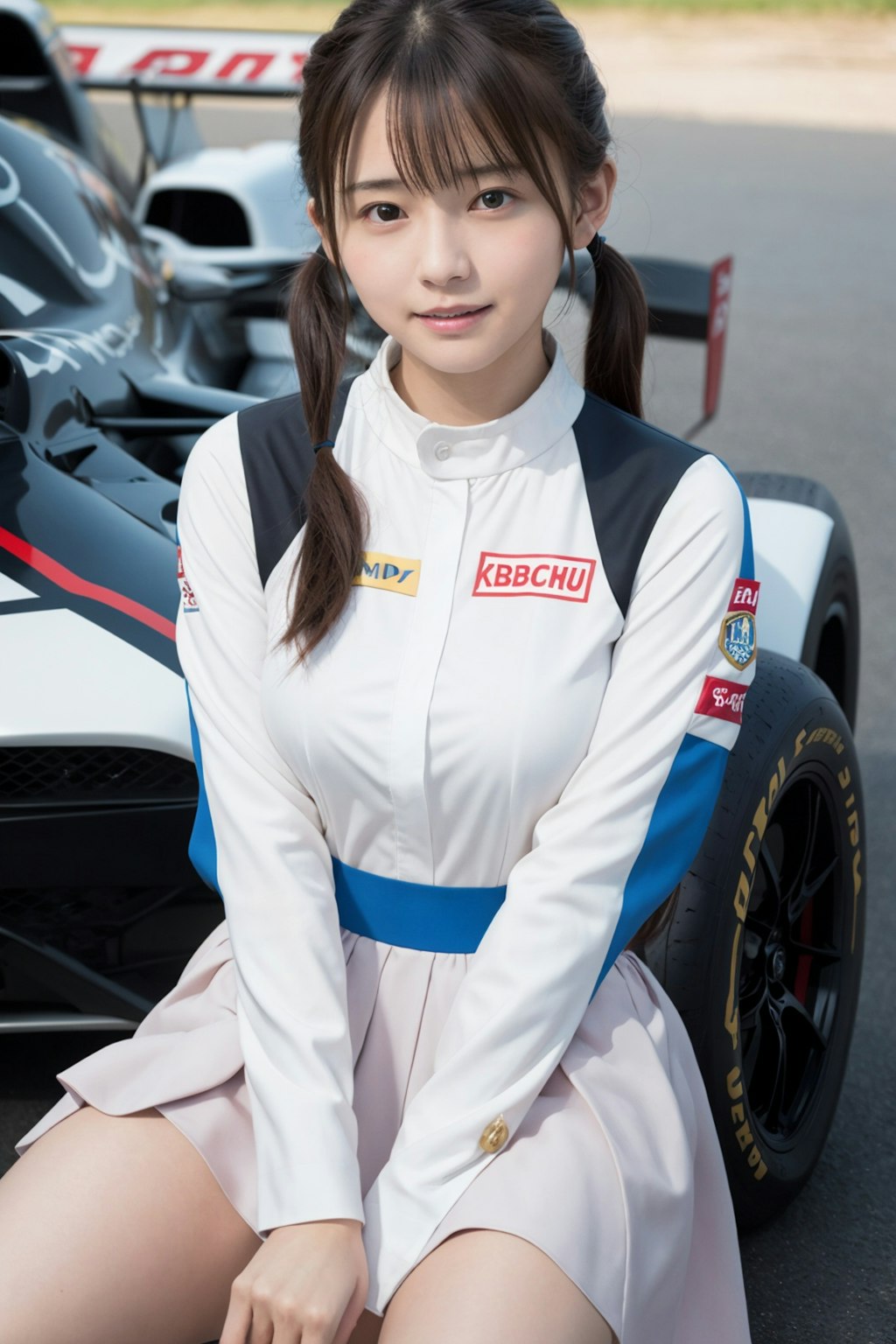 女性レーシングドライバー