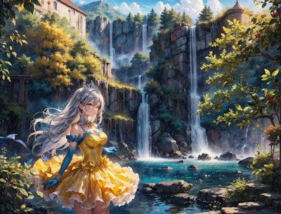 滝とお姫様