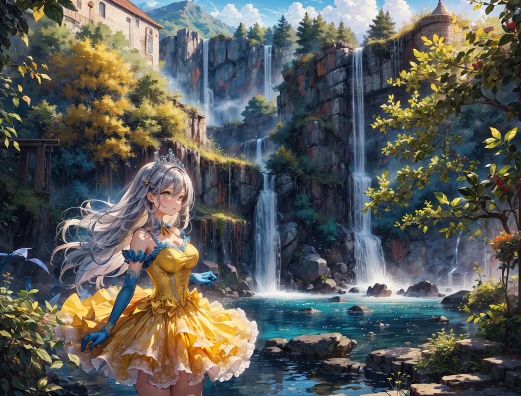滝とお姫様