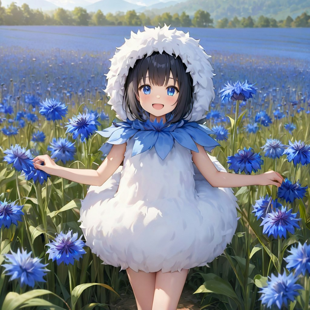 今日の誕生花はヤグルマギク