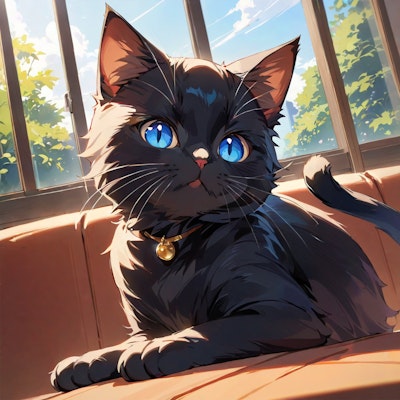 青い目が綺麗な猫