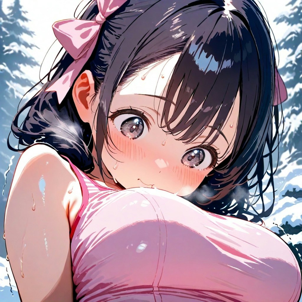 雪なのに外で？