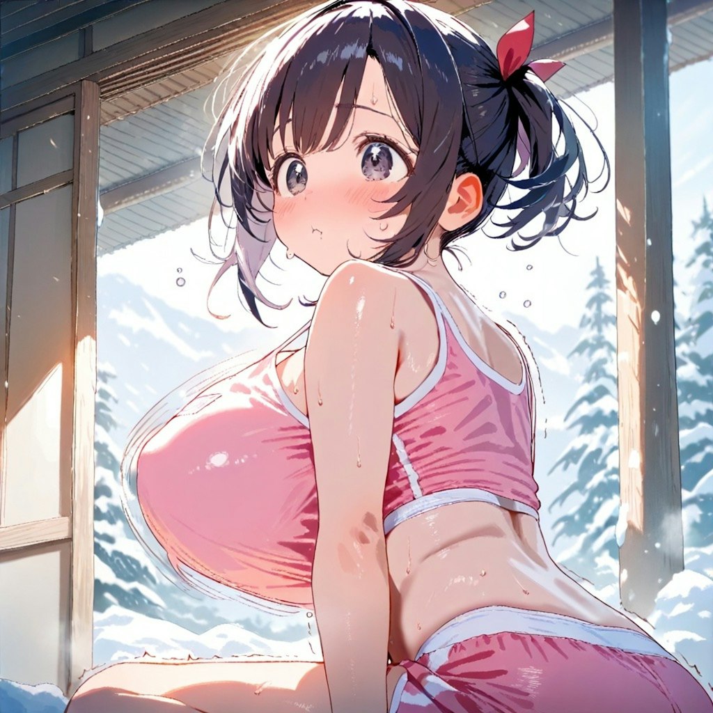 雪なのに外で？