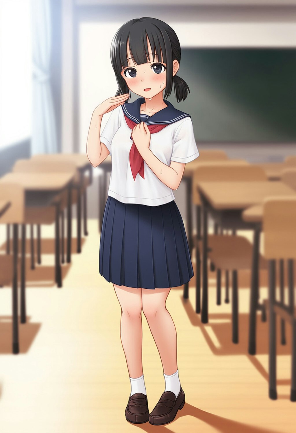 あっついよね～ 学校Ver.