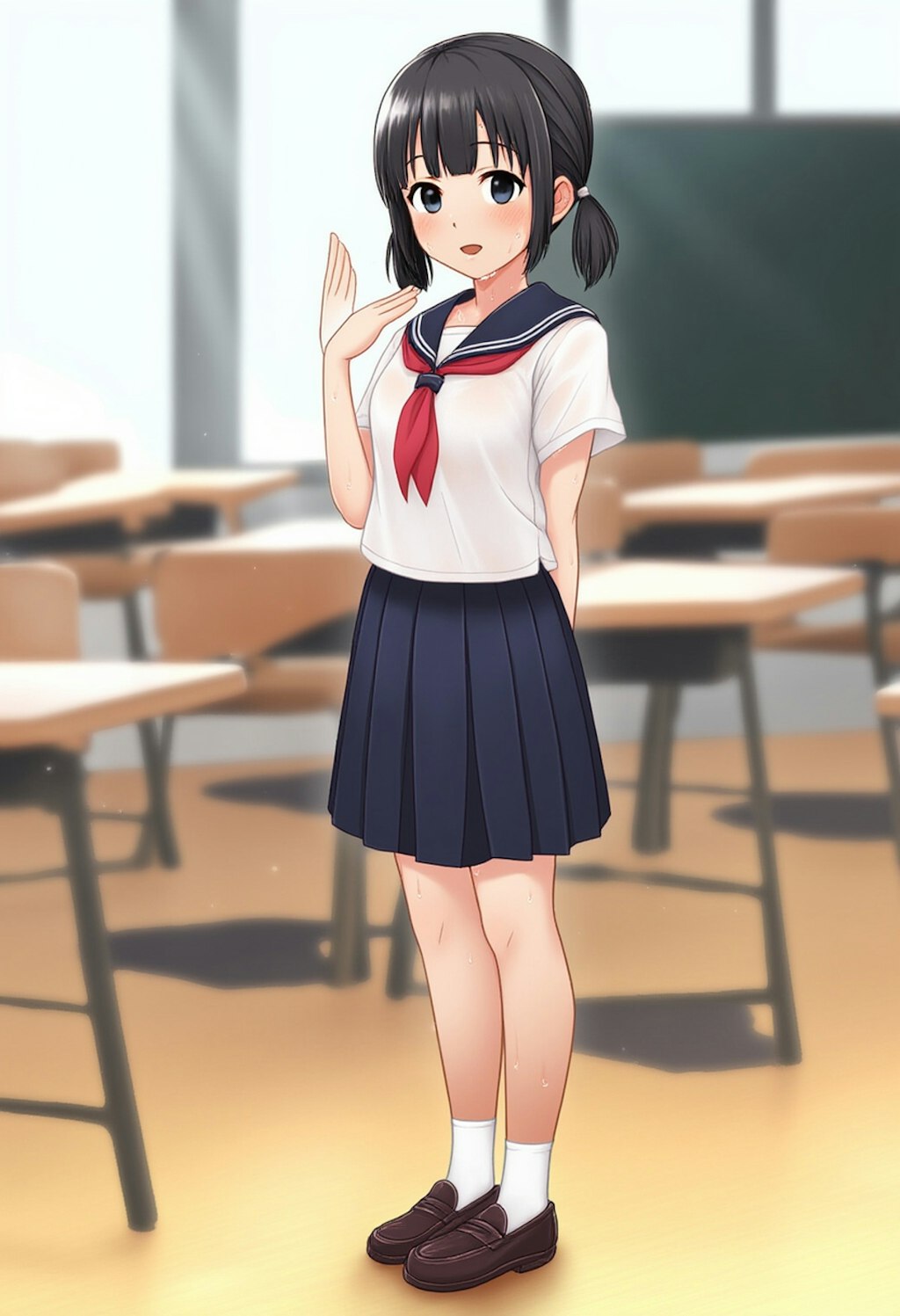 あっついよね～ 学校Ver.