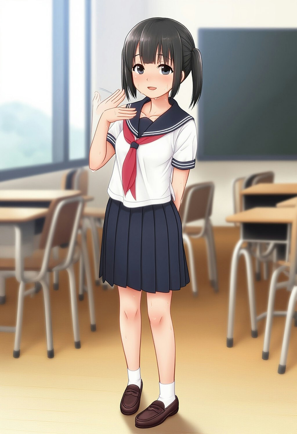 あっついよね～ 学校Ver.