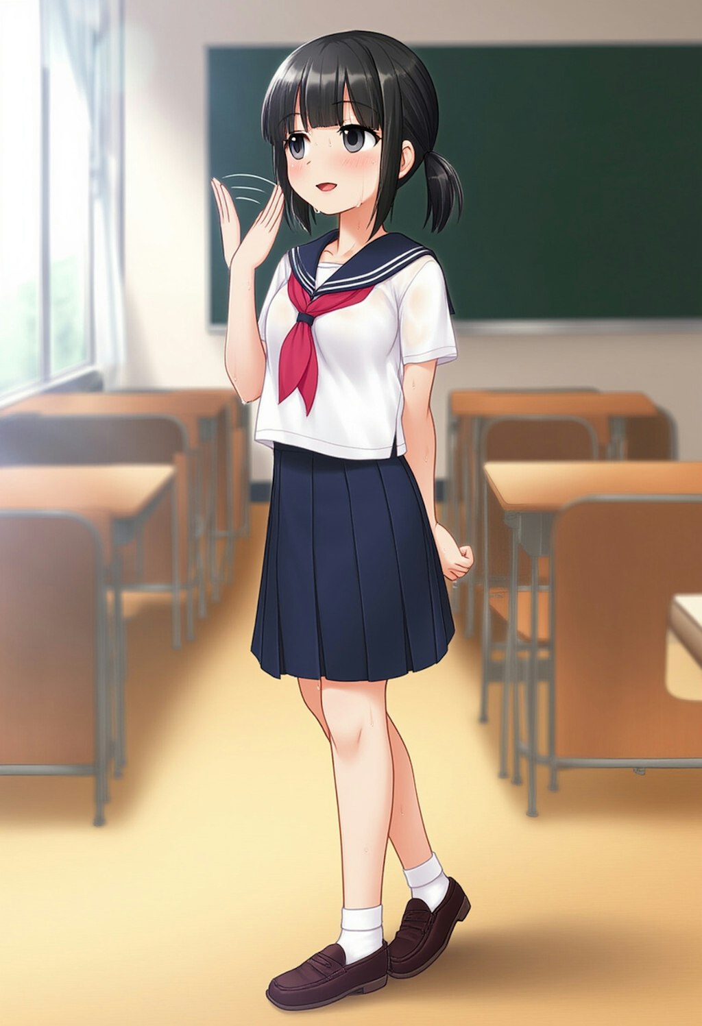あっついよね～ 学校Ver.
