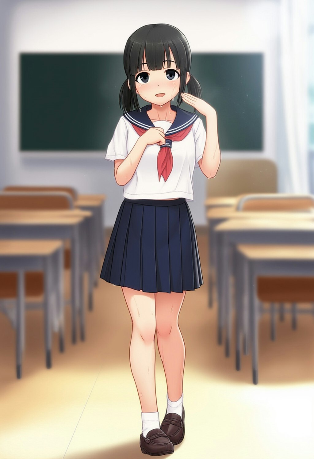 あっついよね～ 学校Ver.