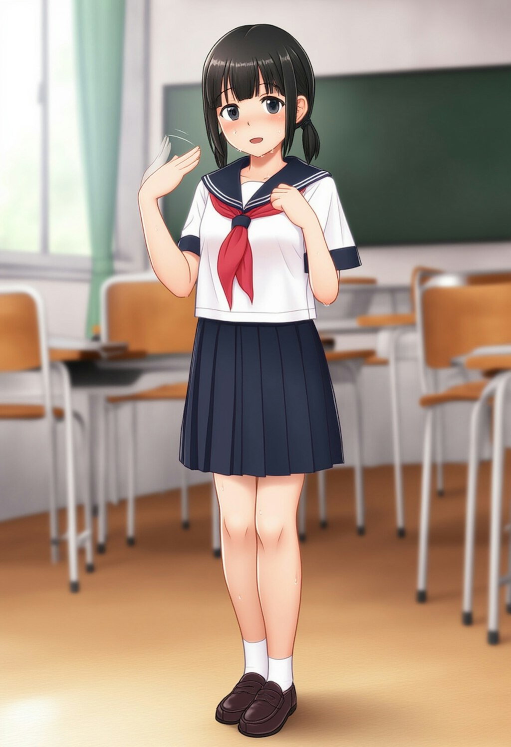 あっついよね～ 学校Ver.