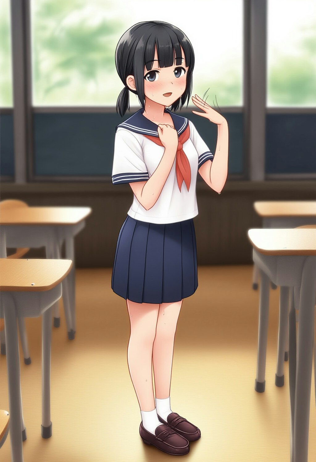 あっついよね～ 学校Ver.