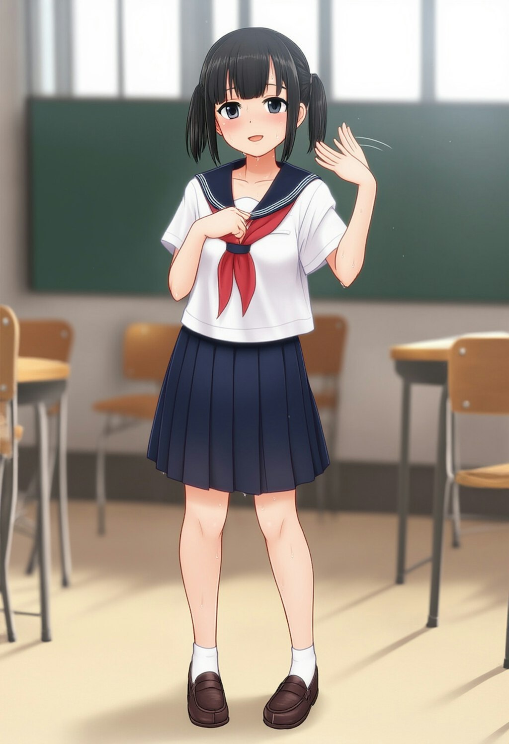 あっついよね～ 学校Ver.