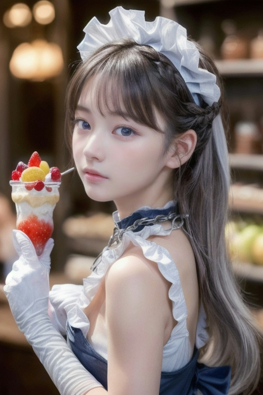 フルーツパーラーの看板娘