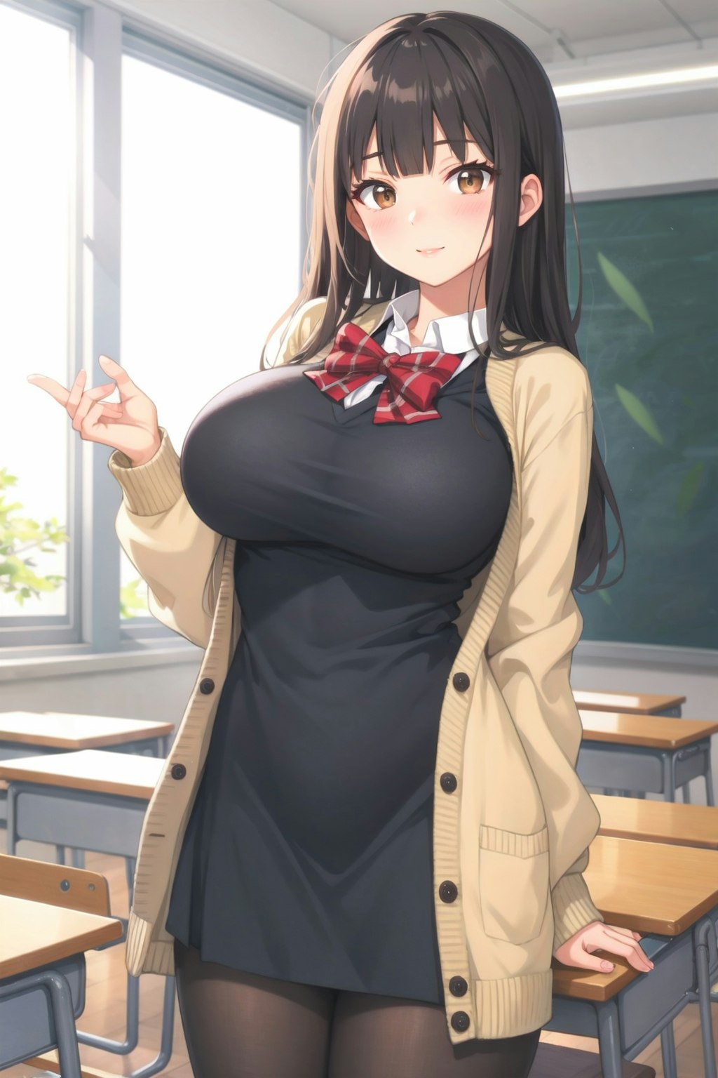 高身長巨乳とH