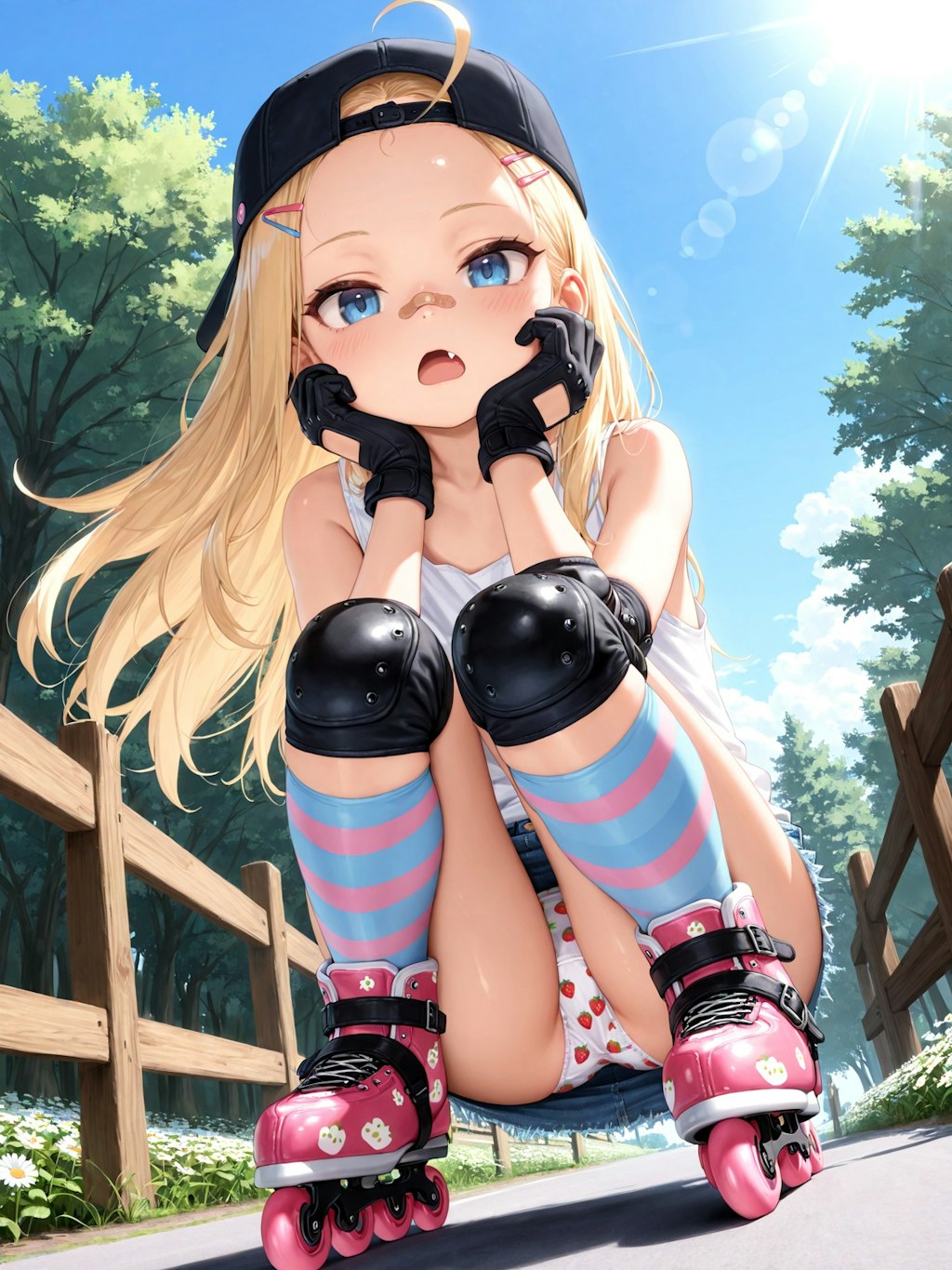 えぇぇ～！　もうバテちゃったの？　つまんない、捕まえて物凄い仕置きしてやるって言ってたのに～