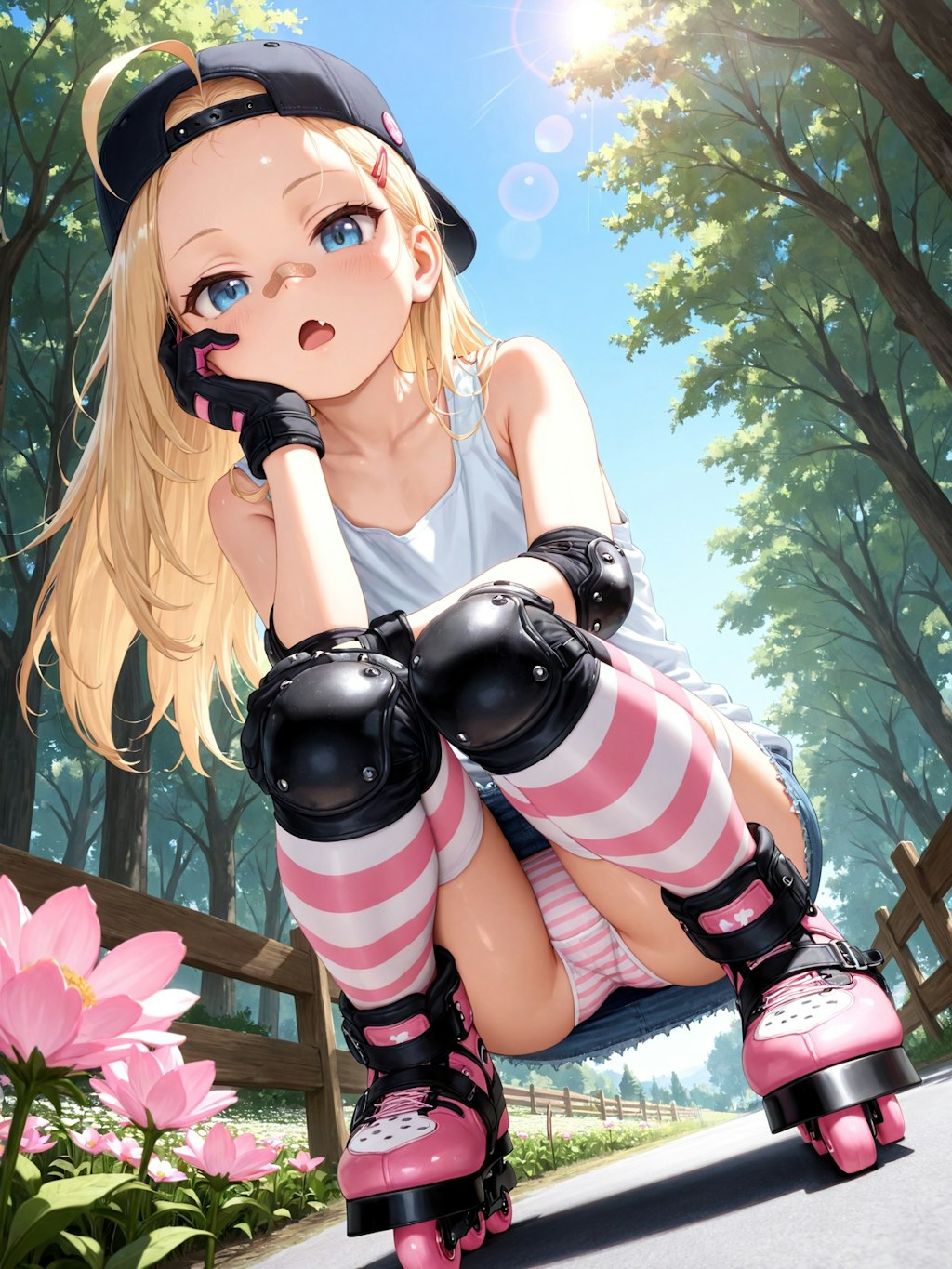 えぇぇ～！　もうバテちゃったの？　つまんない、捕まえて物凄い仕置きしてやるって言ってたのに～