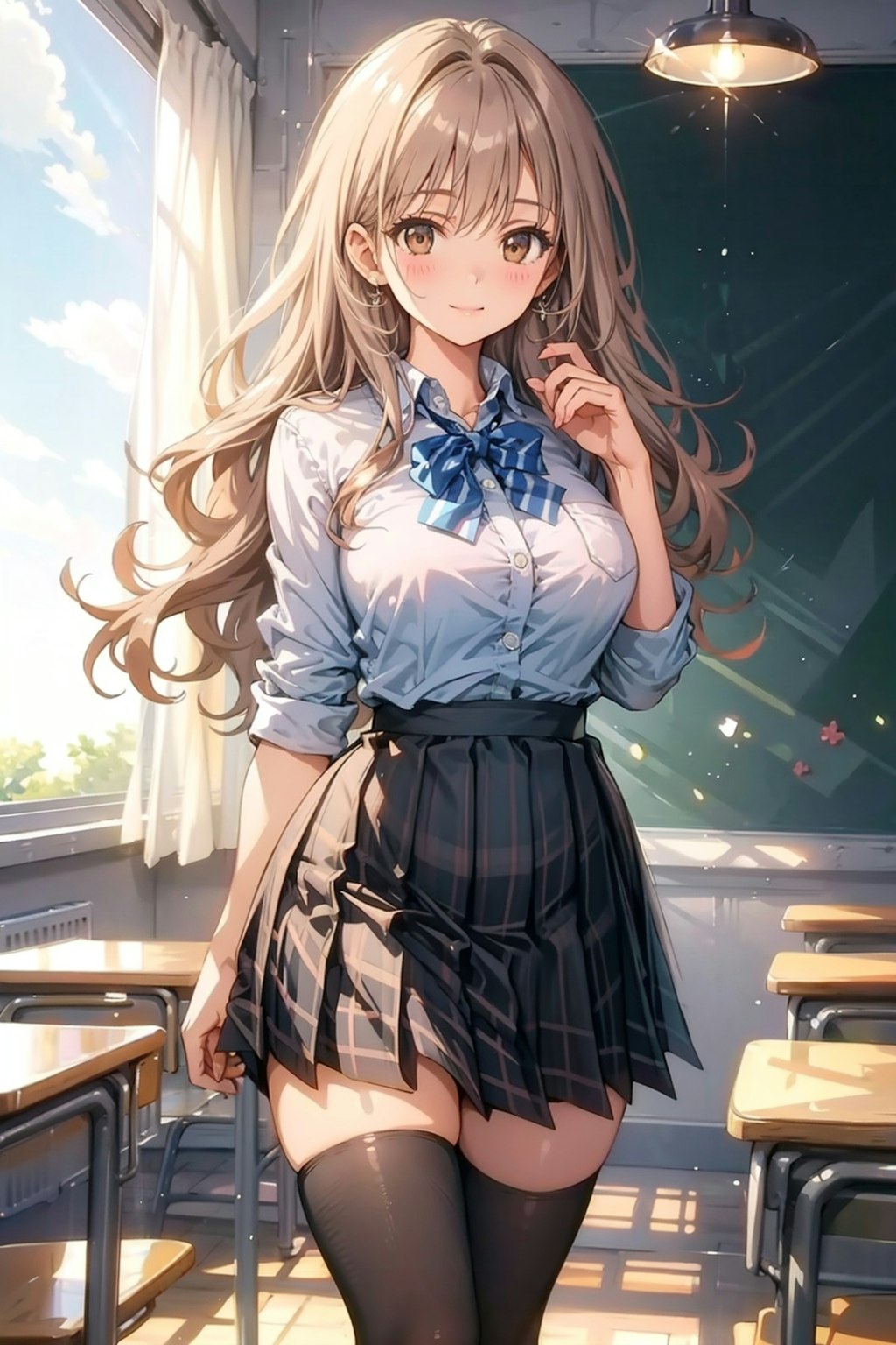 学生服とニーハイ