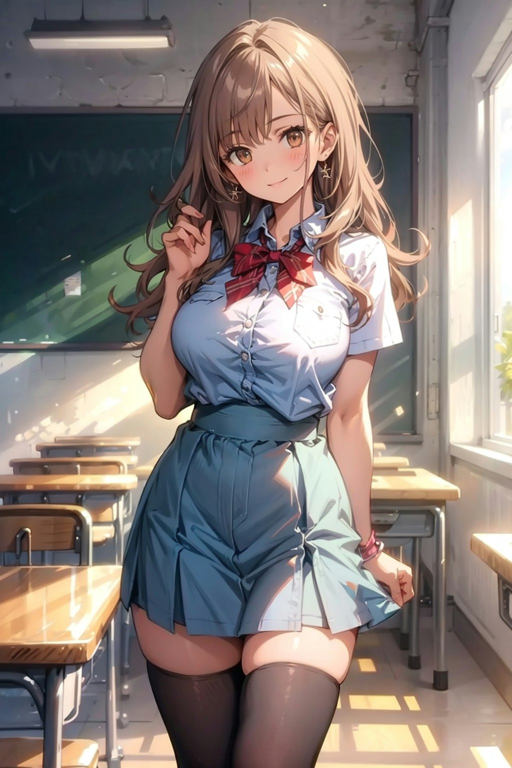 学生服とニーハイ