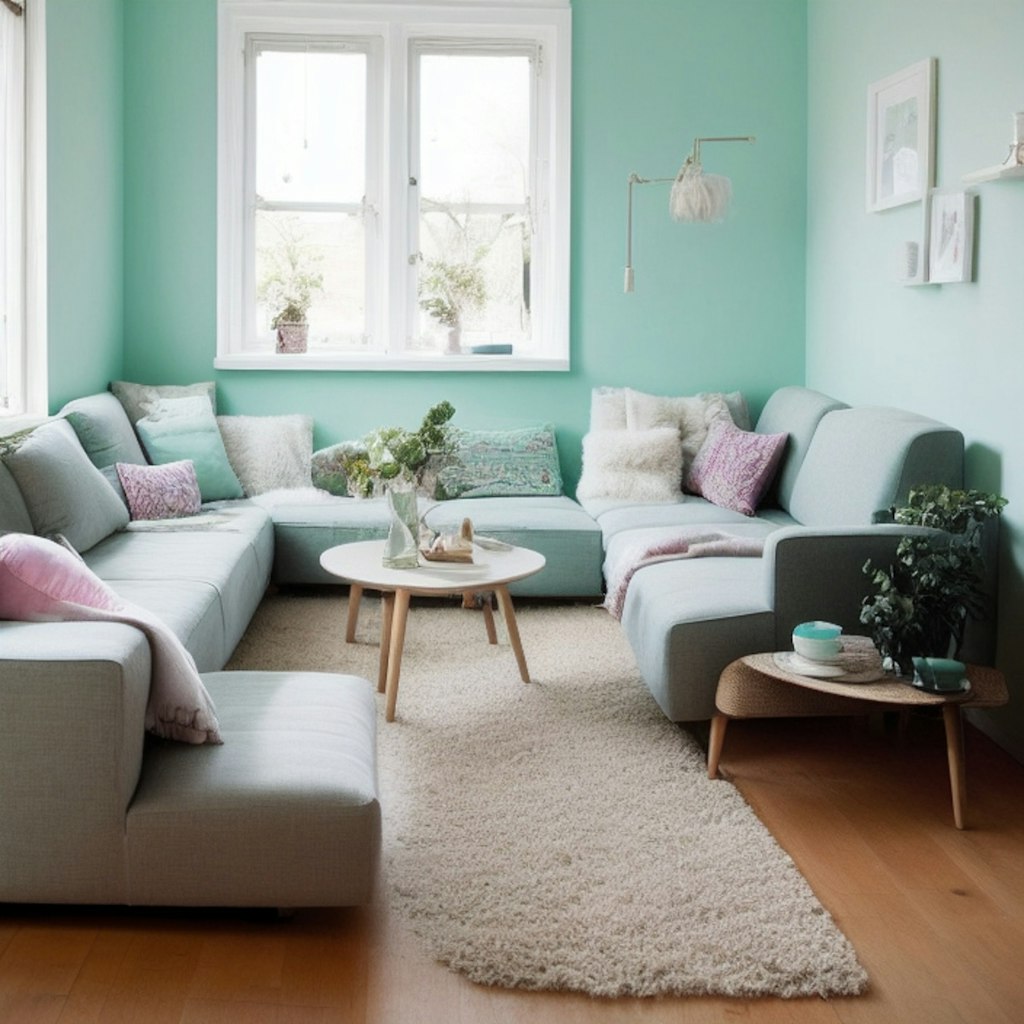 Pastel Living Room