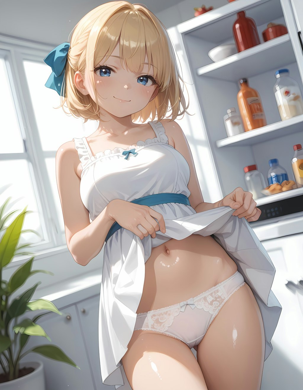 キッチンパンチラ
