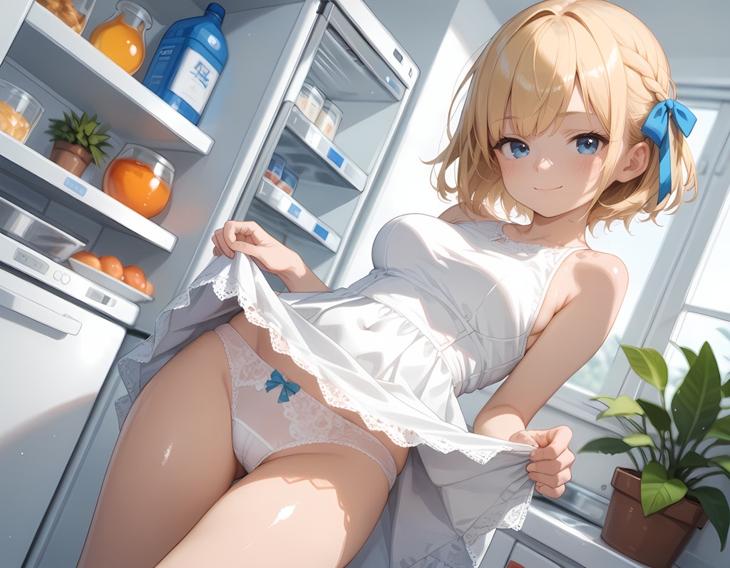 キッチンパンチラ