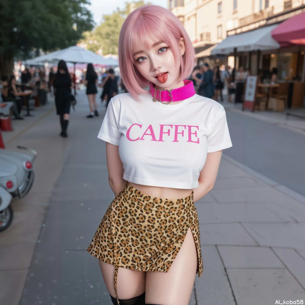 Vol141_Leopard Mini skirt