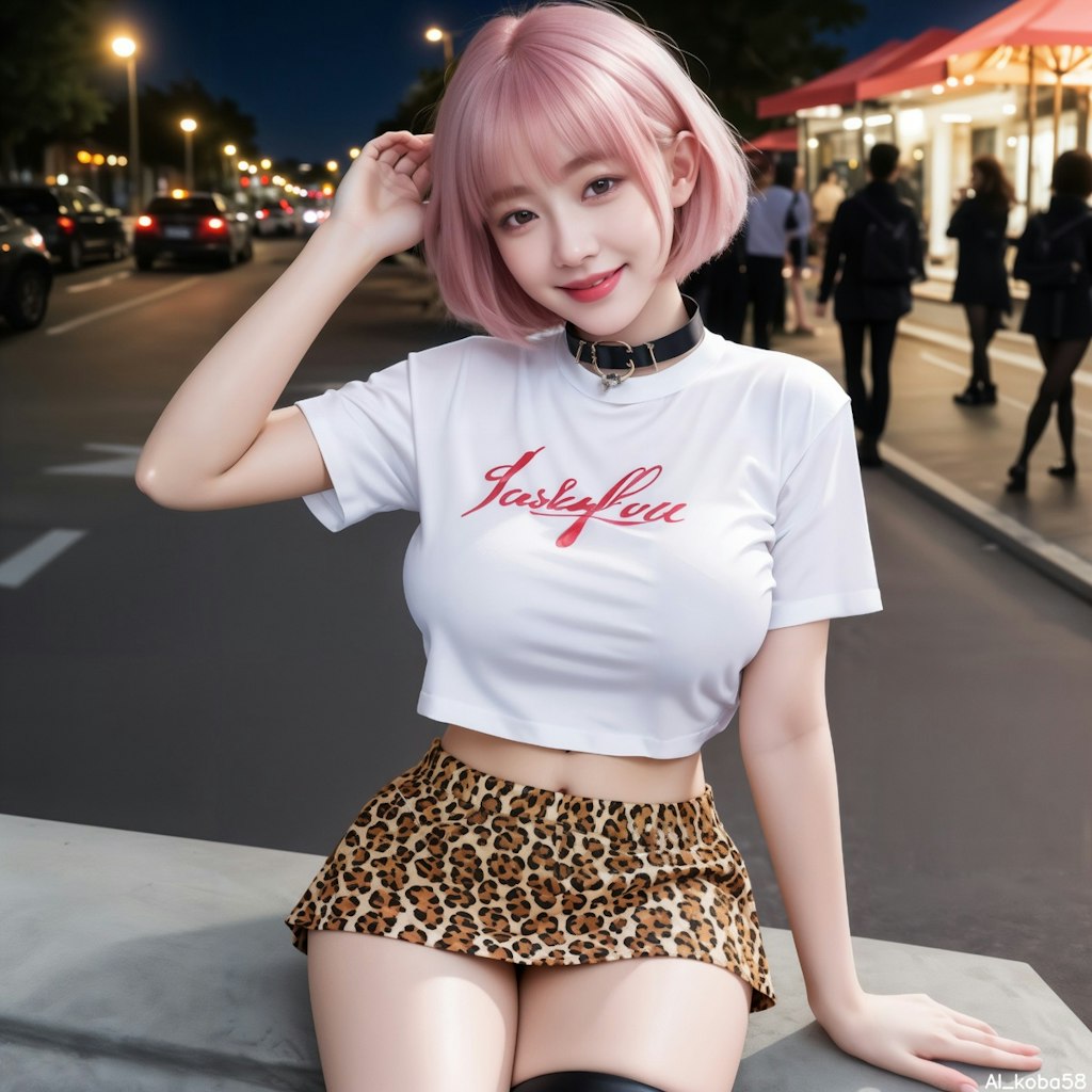 Vol141_Leopard Mini skirt