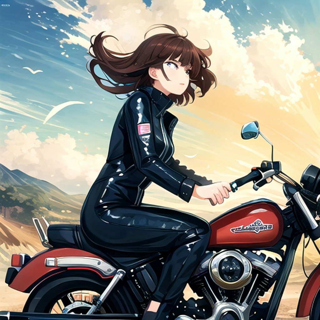 バイクと彼女